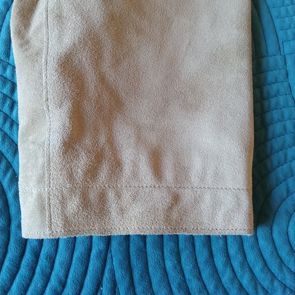 BANANA REPUBLIC Tan Camel Suede Leather Men's Jacket  EUC - Picture 5 of 11